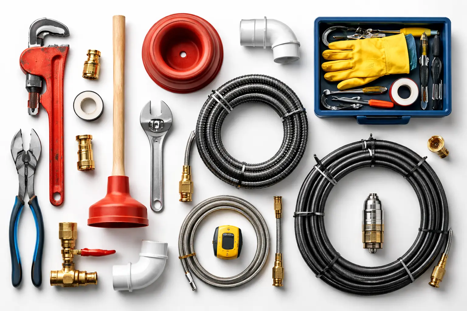 Outils de plomberie professionnels pour débouchage de canalisation